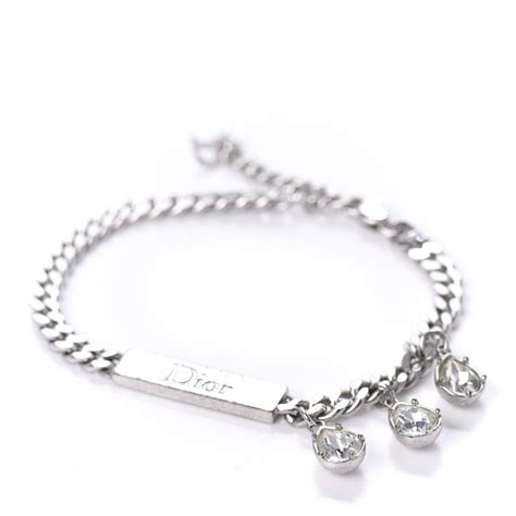 christian dior silver bracelet